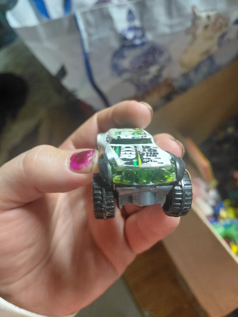 Hot Wheels Hyper Rocker, specifically the white version from the 2020 Baja Blaze